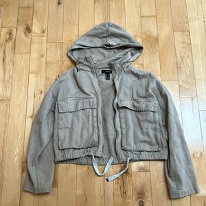 Forever 21 Cropped Cargo Jacket